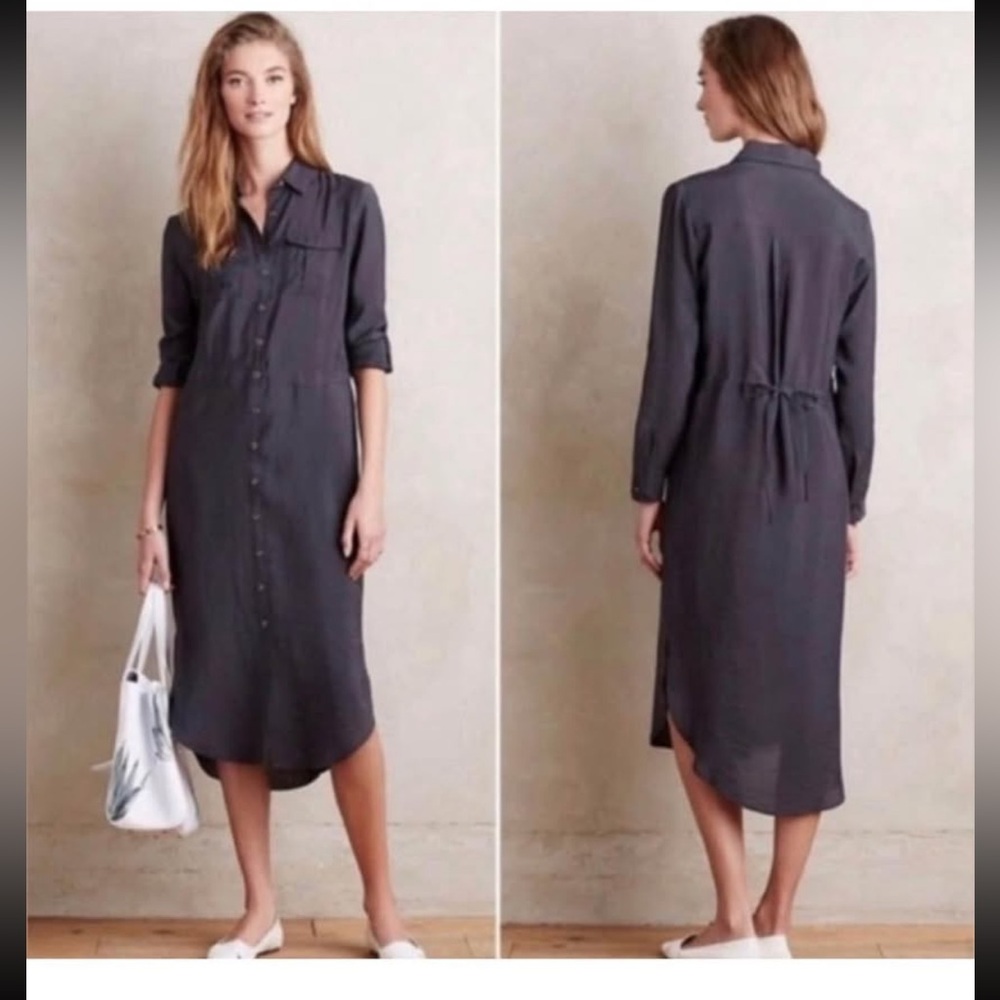 Maeve long sleeve shirtdress. New with tags. Size 8.